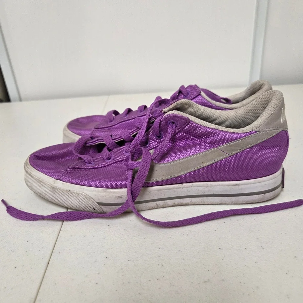 Nike Capri III Low LTR Purple Grey Mesh Sneakers 408182-501 Womens Size 7.5
